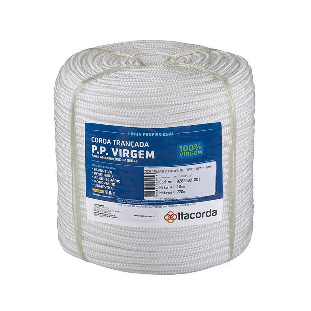 CUERDA TRENZADA POLIPROPILENO BLANCO
